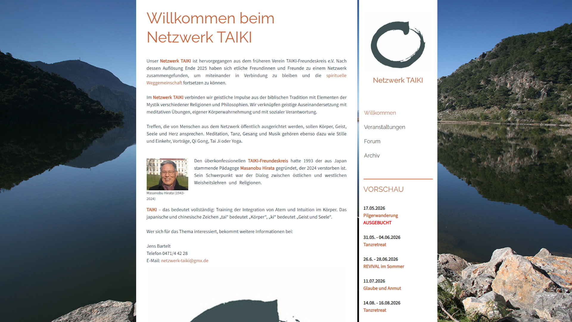 Webseite Netzwerk TAIKI