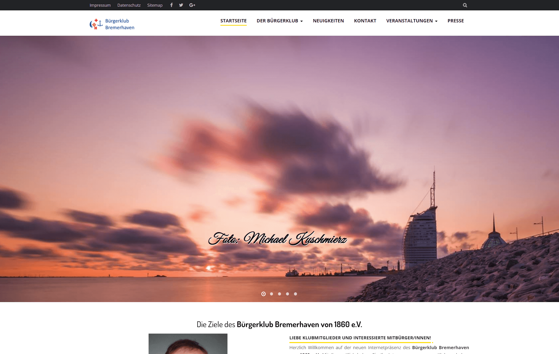 Vorschau des Projekts Bürgerklub Bremerhaven