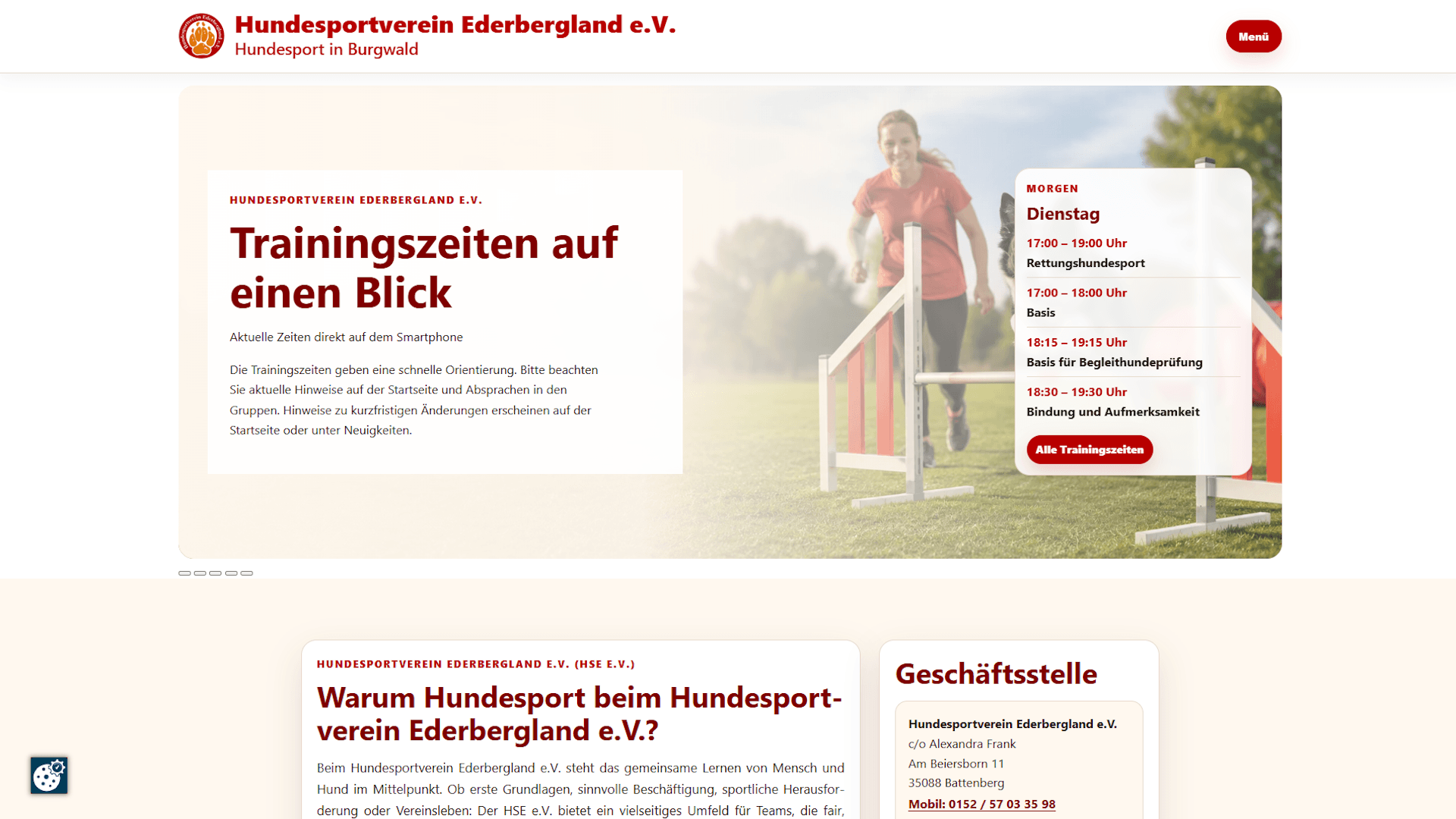 Vorschau des Projekts Hundesportverein Ederbergland