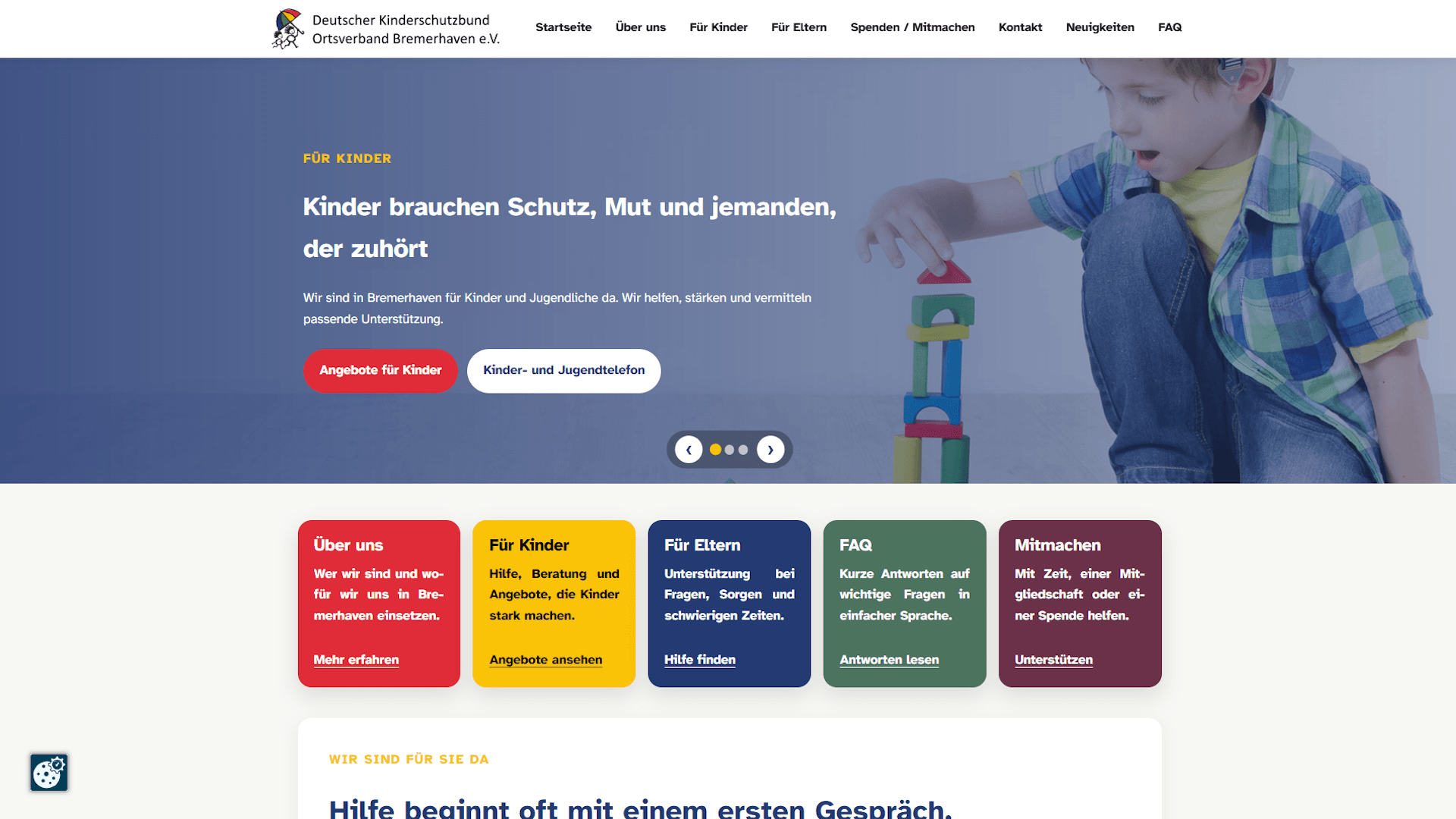Vorschau des Projekts Deutscher Kinderschutzbund Bremerhaven