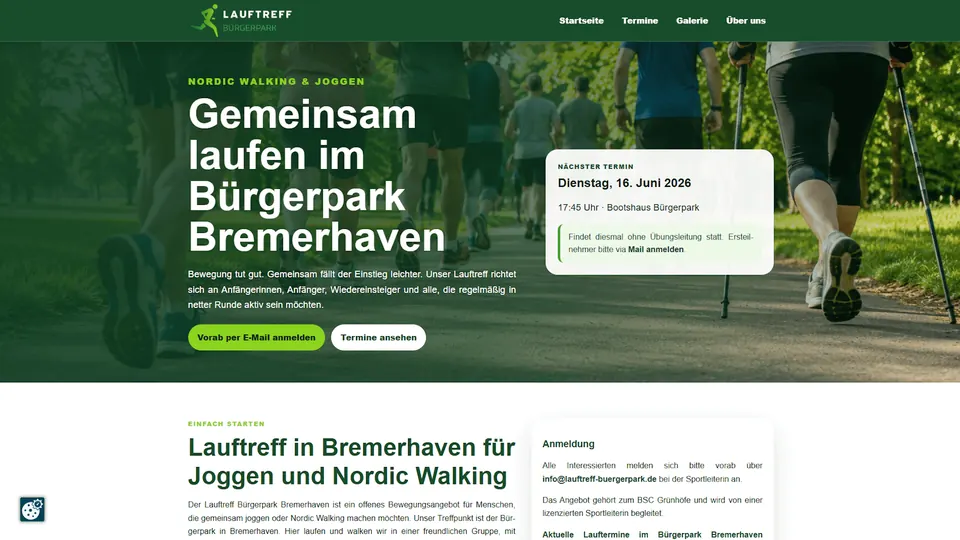 Vorschau des Projekts Lauftreff Bürgerpark